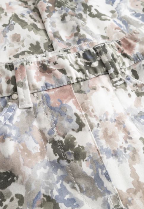 Laurie housut Hannah Khaki Watercolour vesivärikuosi Regular mitoitus, extra short / lyhyt tuotekuva 4