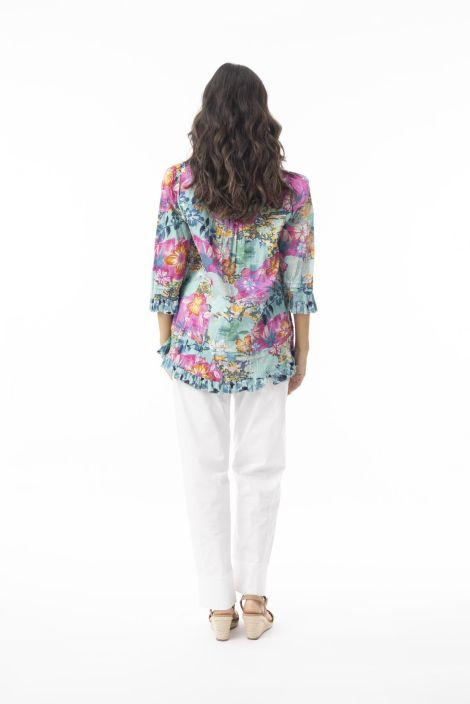 Orientique paita 92126 Selaron värikäs ja pirteä kukkakuosi tuotekuva 3