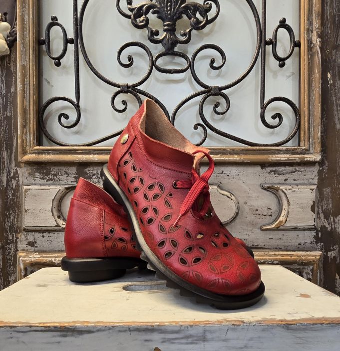 Laura Vita kesäkengät Cyrielle 30 Punainen romanttinen malli kesäksi tuotekuva 1