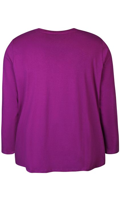 Zhenzi paita Dash 535 42660 Purppura perus malli jossa edessä koristehelmet tuotekuva 1