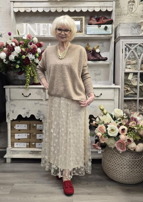 Meimeij villaneule M6IZ49 Kaunis beige äärettömän pehmeä tuotekuva 5 Meimeij villaneule M6IZ49 Kaunis beige äärettömän pehmeä tuotekuva 5