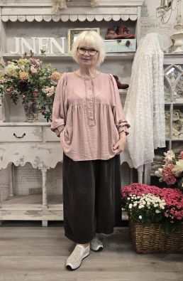 MARTA DU CHÂTEAU Marta du Château paita 7473 Vanha roosa ihana rypytetty viskoosi malli