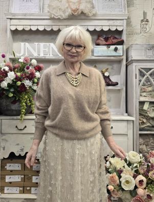 Meimeij villaneule M6IZ53 Maglia Tyylikäs beige