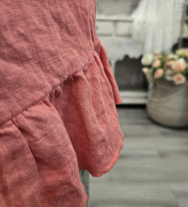 THING pellavapusero 7233 Light Faded Rose Koralli Mukava ja suloinen malli tuotekuva 6