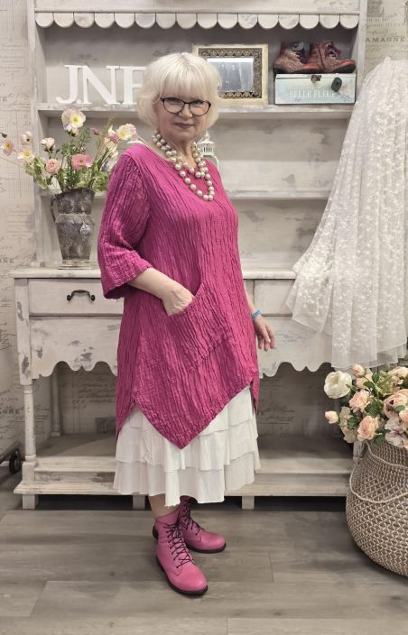 Grizas klassikko tunika 5134 Pinkki upea jokaisen vaatekaapin kulmakivi tuotekuva 1