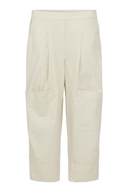 NOEN housut 81462 Beige mukava puuvilla joustavalla vyötäröllä