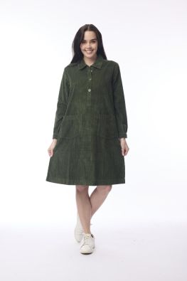 Orientique vakosametti mekko 21485 Military vihreä upea ajaton malli