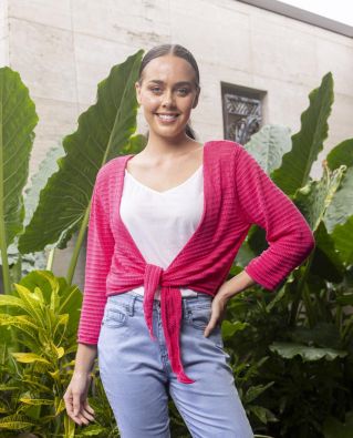 ORIENTIQUE Orientique bolerojakku 1275 Essentials pinkki upea esim. mekon päälle