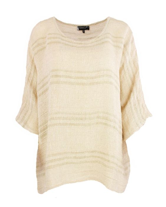 Boheme pellavapaita B13190 Luonnon beige kaunis ylisuuri ns. "laatikko" malli tuotekuva 1