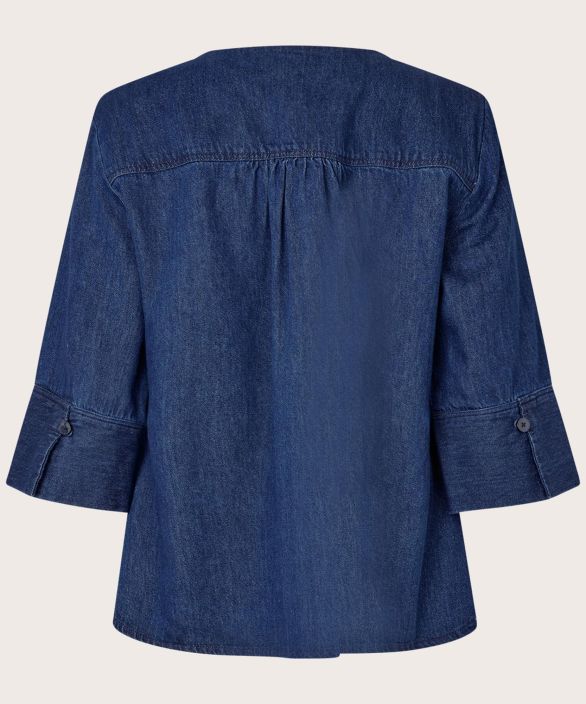 MASAI jakku Juvila Dark denim mukava farkkujakku uniikissa mallissa tuotekuva 6