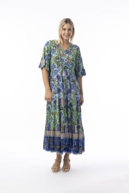 Orientique mekko 20121 Las Cuevas ihana yhdistelmä värejä