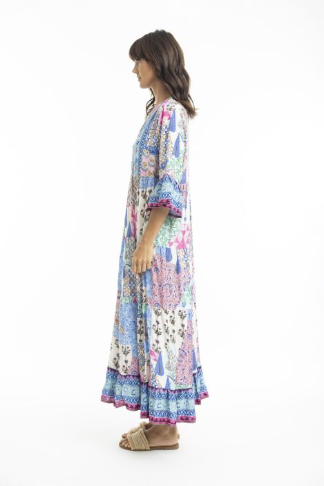 Orientique mekko Emma 30071 maxi mallinen näyttävä mekko tuotekuva 4
