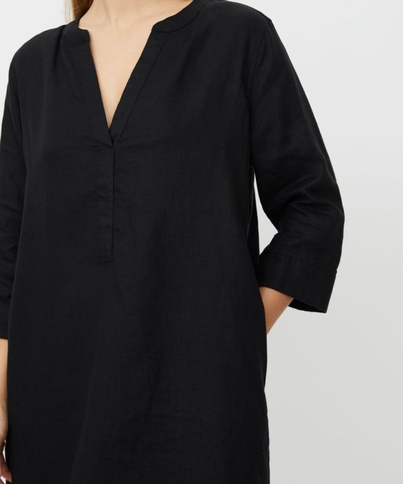 MASAI mekko Nokolo Musta mukava ja tyylikäs pellava tuotekuva 2