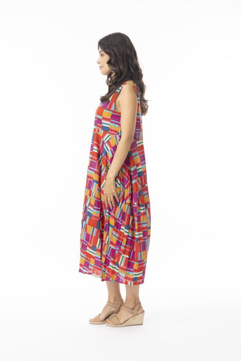 Orientique mekko 71599 Peru Bubble värikkäät raidat tuotekuva 2