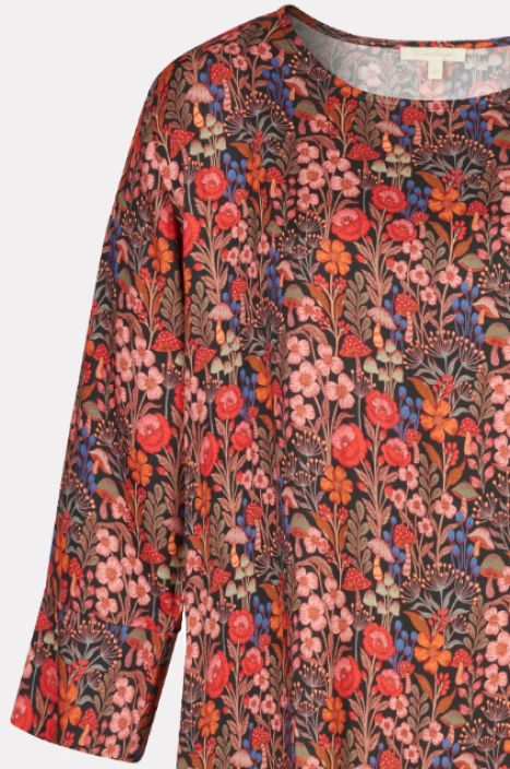 Himalaya mekko Karla Midi Magical garden bordeaux ihana kukkakuosi tuotekuva 2