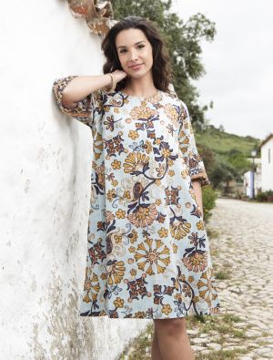 Orientique mekko 61735 Macieo ihana taiteellinen kukkakuosi